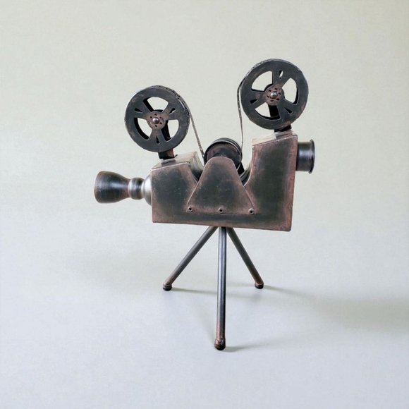 Movie Projector Camera Decor Metal Sculpture. - Picture 1 of 11